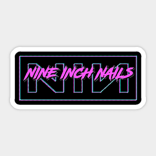 nin abstract color typograph Sticker